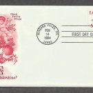 1994 USPS Love Stamp, Flowers and Doves, Cherubs, Be My Valentine, First Issue