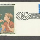 Deaf Communication, American Sign Language, CS 1993 USA FDC, First Day of Issue