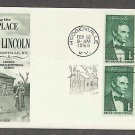 Beardless Abraham Lincoln, Log Cabin 1959 Hodgenville, Kentucky FW First Issue USA