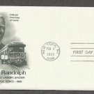 Black History, A. Philip Randolph Pullman, Railroad, First Issue USA