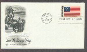 U.S. Flag, 1795-1818, Fort McHenry Flag, First Day of Issue USA