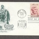 US President Abraham Lincoln Sesquicentennial, Memorial, 1959 First Issue USA US President Abraham Lincoln Sesquicentennial, Memorial, 1959 First Issue USA