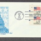 U. S. Capitol, American Flag, 1985 Plate Block First Issue FDC USA U. S. Capitol, American Flag, 1985 Plate Block First Issue FDC USA