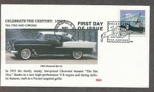 Celebrating the Century, 1950s, TAIL FINS AND CHROME, 1955 Chevrolet Bel Air, First Issue USA