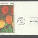 Garden Flowers, Tulip, Colorano Silk, First Issue USA!