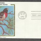 Rose-breasted Grosbeak, Colorano Silk First Issue USA!
