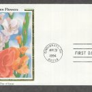 Garden Flowers, Gladiola, Colorano Silk, First Issue USA!