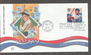 Red Sox Win First World Series, 1900s First Day of Issue USA!