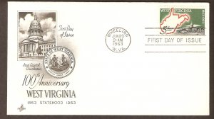 Centennial, West Virginia Statehood, First Issue USA