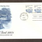 Canal Boat 1880s,  First Day of Issue USA