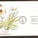 Tennessee Birds and Flowers, Mockingbird and Iris, FW First Issue USA Tennessee Birds and Flowers, Mockingbird and Iris, FW First Issue USA