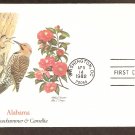 Alabama Birds and Flowers, Yellowhammer and Camellia, FW First Issue USA