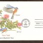 New York Birds and Flowers, Eastern Bluebird and Rose, FW First Issue USA
