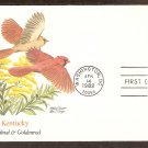 Kentucky Birds and Flowers, Cardinal, Goldenrod, FW First Issue USA