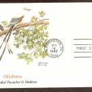 Oklahoma Birds and Flowers, Scissor-tailed Flycatcher and Mistletoe, FW First Issue USA Oklahoma Birds and Flowers, Scissor-tailed Flycatcher and Mistletoe, FW First Issue USA