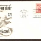 50th Anniversary of Powered Flight, Aviation, Airplanes, FW 1953 First Issue USA