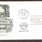 Smokey the Bear, Forest Conservation, 1958 First Day of Issue USA
