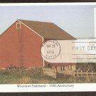 Wisconsin Statehood, 150th Anniversary, Farm Red Barn, Silo First Issue USA