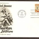 American Folklore, Honoring Daniel Boone, FW First Issue FDC USA
