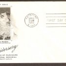 Mount Rushmore, 25th Anniversary, Sculptor Gutoz Borglum, 1952 First Issue USA