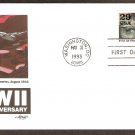 50th Anniversary World War II, 1943 B-24s Hit Ploesti Refineries FDC USA 50th Anniversary World War II, 1943 B-24s Hit Ploesti Refineries FDC USA