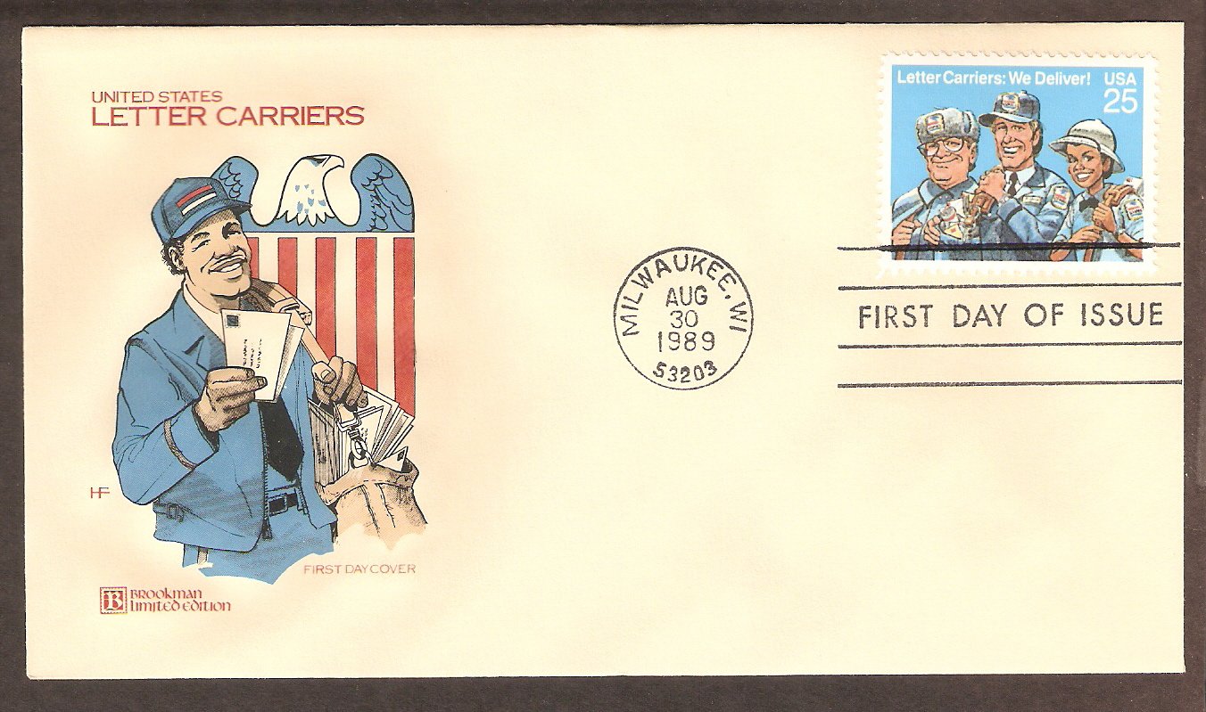 USPS Honoring Postal Letter Carriers, We Deliver!, US Mail, First Issue USA