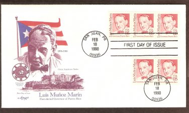 Puerto Rico First Governor Luis Marin, San Juan, AM First Issue USA