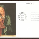 Christmas Postage Stamp 2001, "Virgin and Child" by Lorenzo Costa, First Issue FDC USA Christmas Postage Stamp 2001, "Virgin and Child" by Lorenzo Costa, First Issue FDC USA