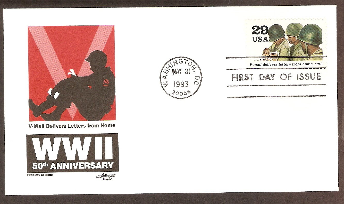 50th Anniversary World War II, 1943 V-mail delivers letters from home ...