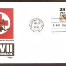 50th Anniversary World War II, 1943 Military Medics Treat the Wounded FDC USA