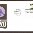 50th Anniversary World War II, 1943 Italy Invaded by Allies, PT Boat, FDC USA
