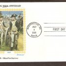 Bicentennial Revolutionary War Uniforms, Continental Army, First Day Issue Cover, 1975 USA Bicentennial Revolutionary War Uniforms, Continental Army, First Day Issue Cover, 1975 USA