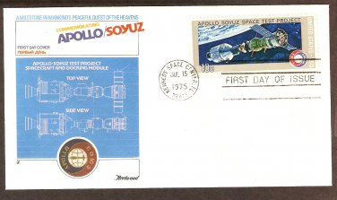 Apollo Soyuz, US Space Mission, Russia, Kennedy Space Center, 1975 FW C First Issue USA!