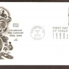 Celebrating the Century, 1990s, Jurassic Park, FDC, AC First Day of Issue USA Celebrating the Century, 1990s, Jurassic Park, FDC, AC First Day of Issue USA