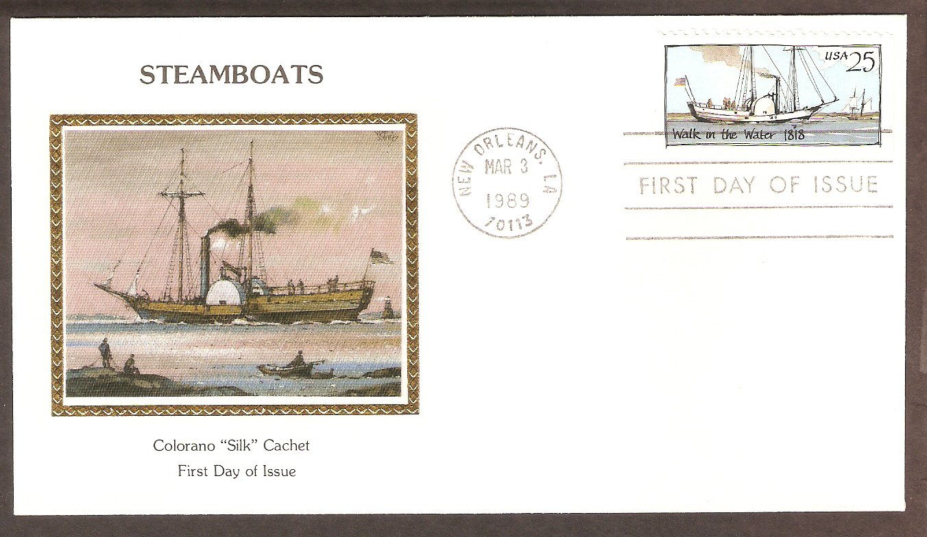 American Steamboat, Walk in the Water, 1818, CS First Issue USA