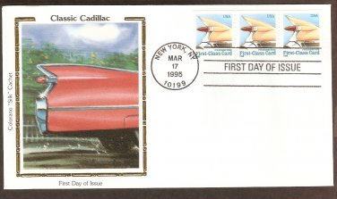 1959 Cadillac, Classic Auto Tail Fin View, Caddy, CS First Issue USA