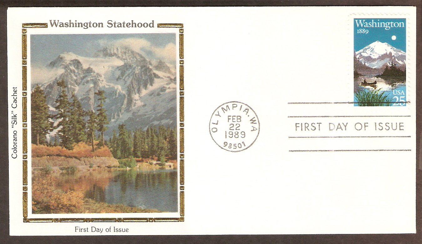 Centennial Washington Statehood, Mt. Rainier, CS First Issue USA