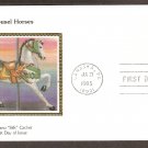 Carousel Horses, Golden Age, Horse with Armor, Folk Art, Merry Go Round, CS First Issue USA Carousel Horses, Golden Age, Horse with Armor, Folk Art, Merry Go Round, CS First Issue USA