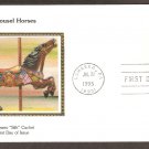 Carousel Brown Horse with Green Bridle, Golden Age, Folk Art, Merry Go Round, CS First Issue USA! Carousel Brown Horse with Green Bridle, Golden Age, Folk Art, Merry Go Round, CS First Issue USA!