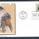 Flathead Indian Headdress Native American CS First Issue USA FDC
