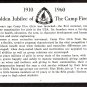 Camp Fire Girls Golden Jubilee First Issue 1960 FW FDC with Insert USA