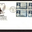 Abraham Lincoln, Gettysburg Address Civil War 1948 HF First Issue USA Abraham Lincoln, Gettysburg Address Civil War 1948 HF First Issue USA