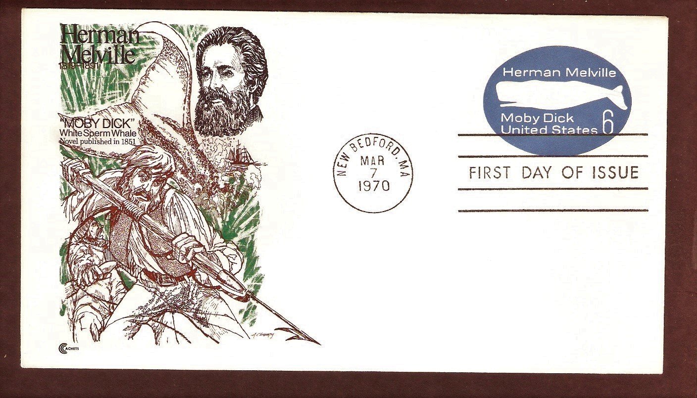 Herman Melville, Moby Dick, New Bedford, CC 1970 First Issue USA