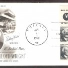 Honoring Frank Lloyd Wright, Architecture, 1968 BP First Issue FDC USA