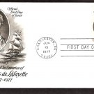Bicentennial, Honoring  American Revolutionary Army  General Marquis de Lafayette, AC First Issue