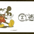 Walt Disney Art Mickey Mouse, Pluto, Libert First Issue FDC USA