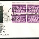 75th Anniversary of  the American Bar Association, Supreme Court, Plate Block, 1953 First Issue USA