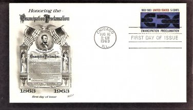 Emancipation Proclamation, Slavery, Abraham Lincoln FW First Issue USA