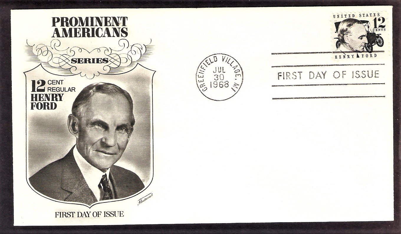 Honoring Henry Ford, Model T Automobile, FW, First Issue USA