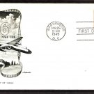 Air Mail Postage Stamp, DC-4 Skymaster Aircraft, AM, 1949 First Issue USA
